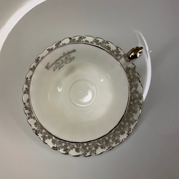 Royal Albert bone china, cup, and saucer.   25th wedding anniversary. - Picture 4 of 7